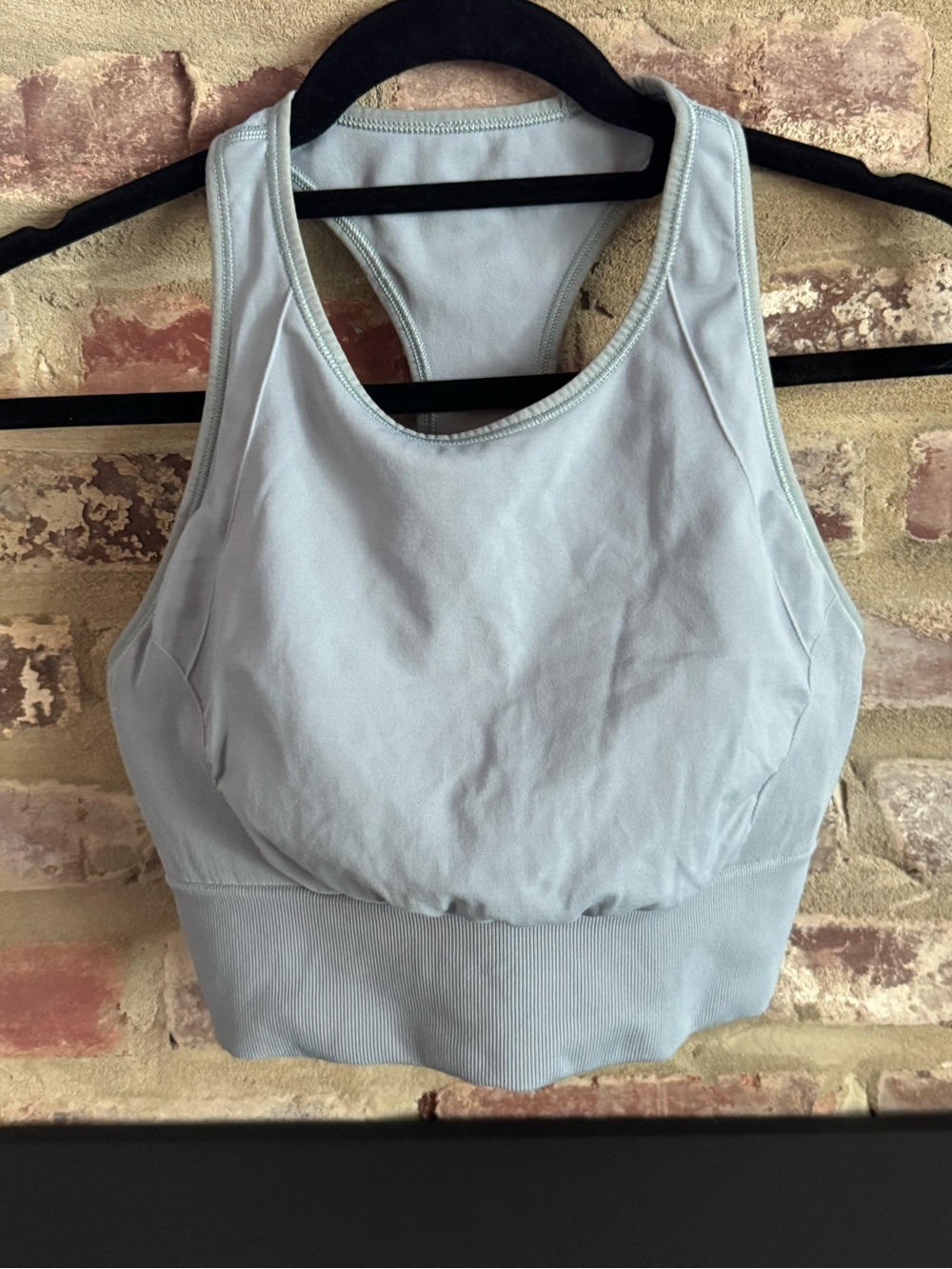 lululemon athletica Light Blue High-Neck Sports Bra